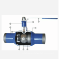 stainless steel weld ball valve 3 way full bore